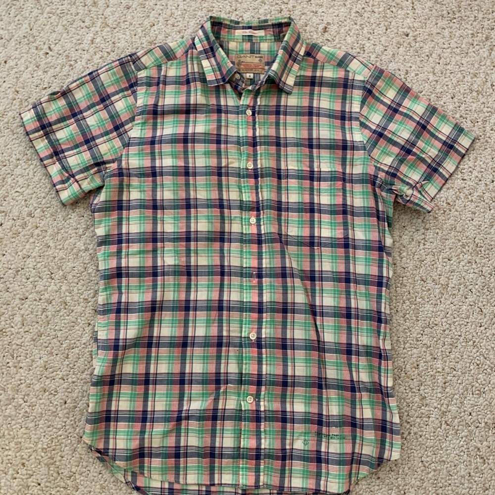 Gant men’s plaid shirt, size small